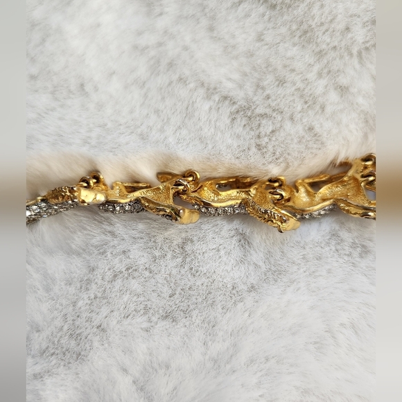 Butler Fifth Avenue Vintage Running Horses Crystal Bracelet - Picture 11 of 14